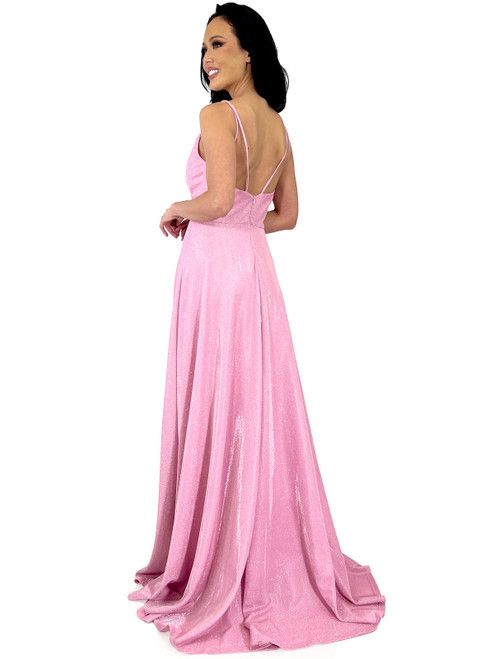 Style 8291 Marc Defang Size 6 Pink Floor Length Maxi on Queenly