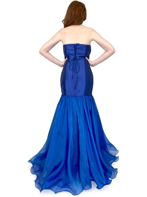 Style 8276 Marc Defang Size 10 Pageant Royal Blue Mermaid Dress on Queenly