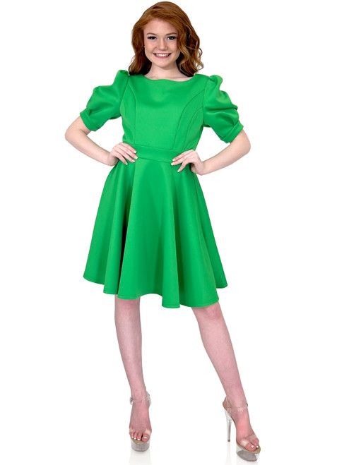Style 8229 Marc Defang Size 4 Green Cocktail Dress on Queenly
