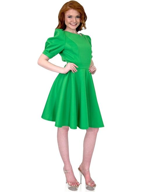 Style 8229 Marc Defang Size 10 Green Cocktail Dress on Queenly