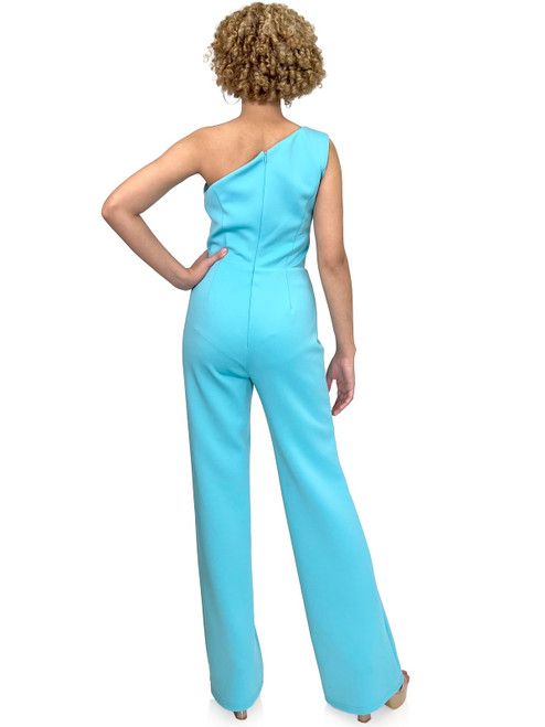 Style 8162 Marc Defang Size 2 Pageant Blue Formal Jumpsuit on Queenly