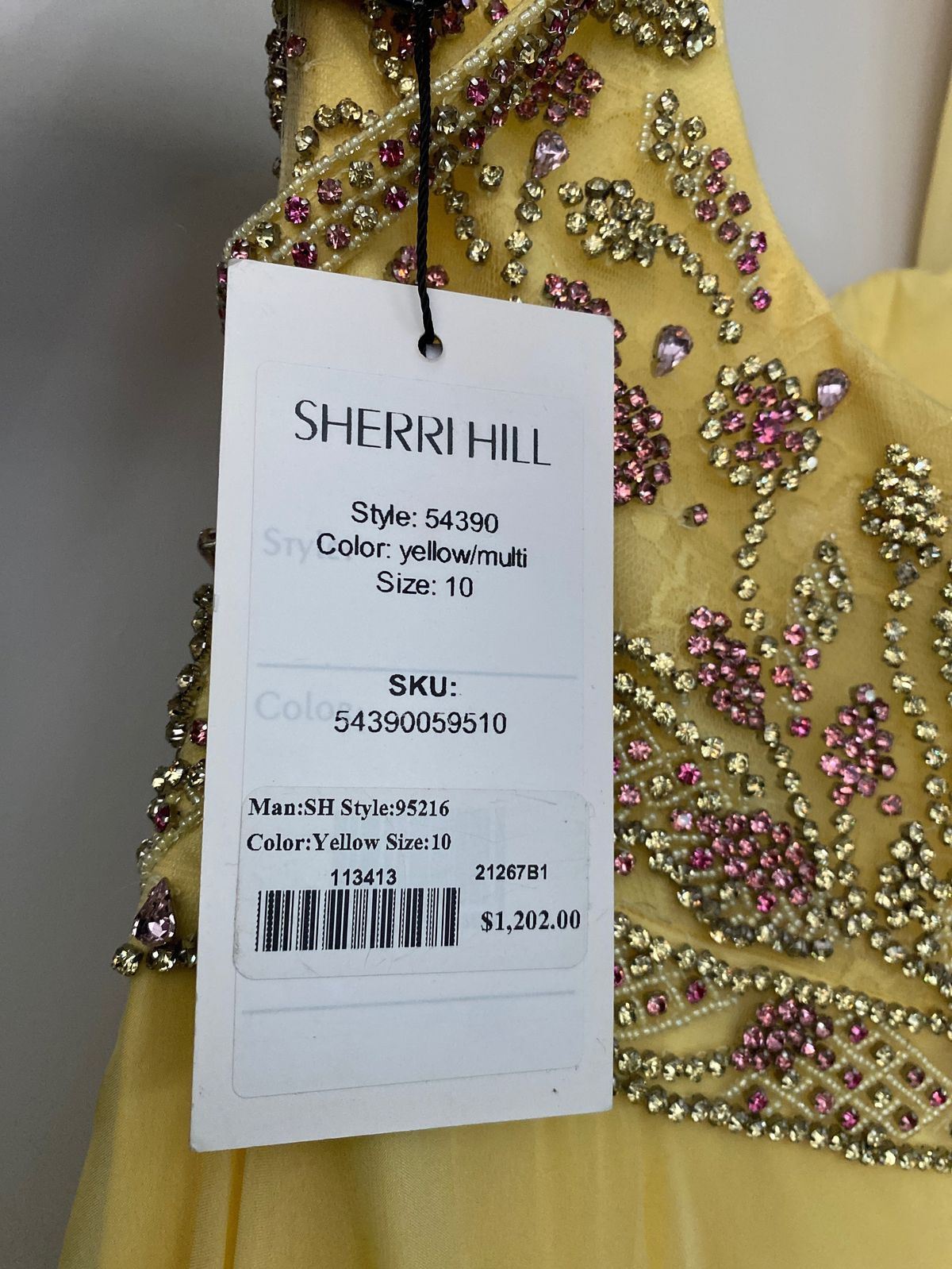 Sherri Hill Size 10 Pageant Yellow A-line Dress on Queenly