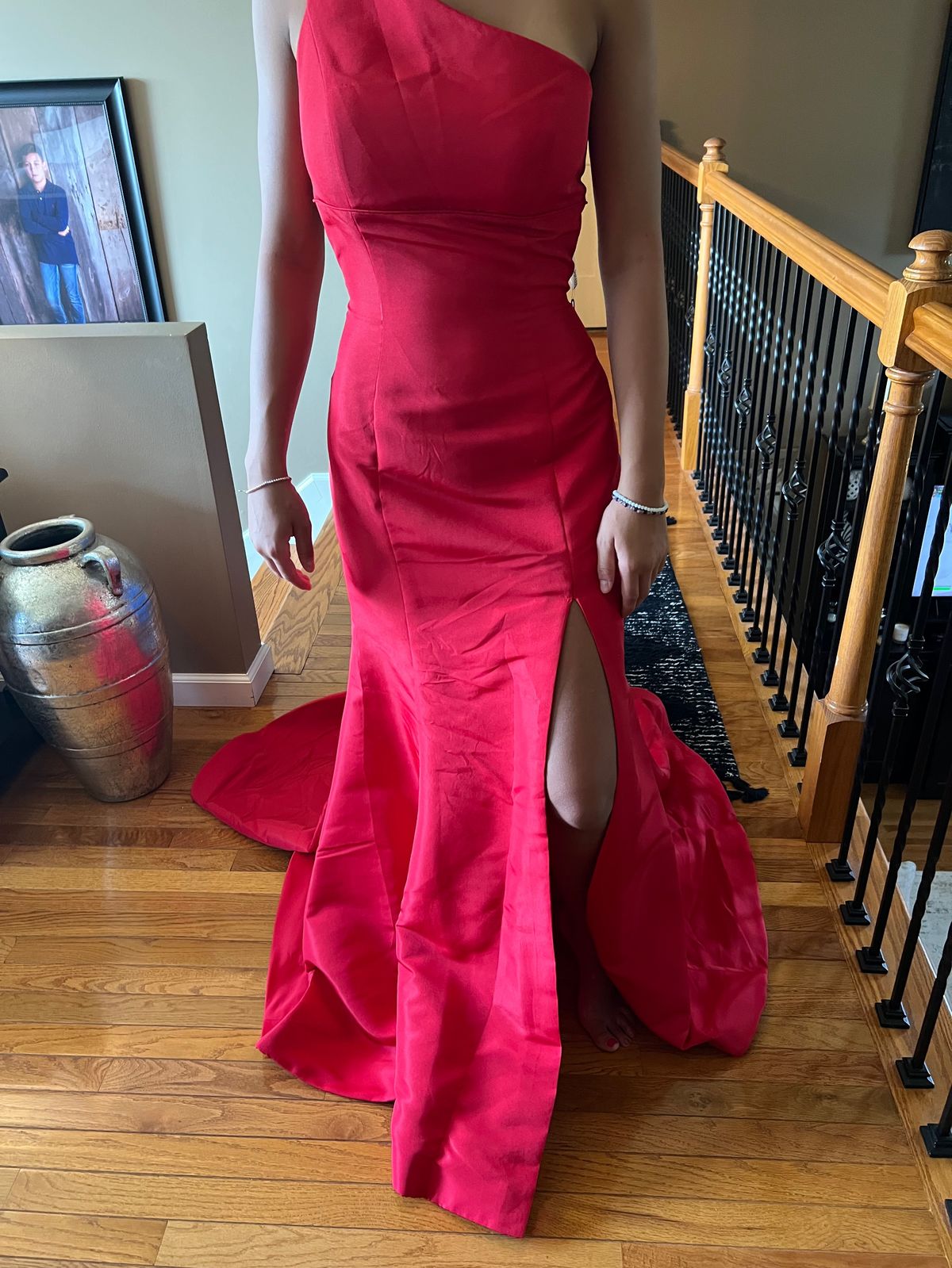 Sherri Hill Size 6 Prom Red Floor Length Maxi on Queenly