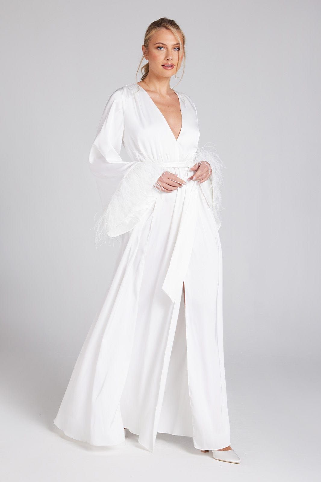 Style NM346WHS Nadine Merabi Size S Pageant White Floor Length Maxi on Queenly