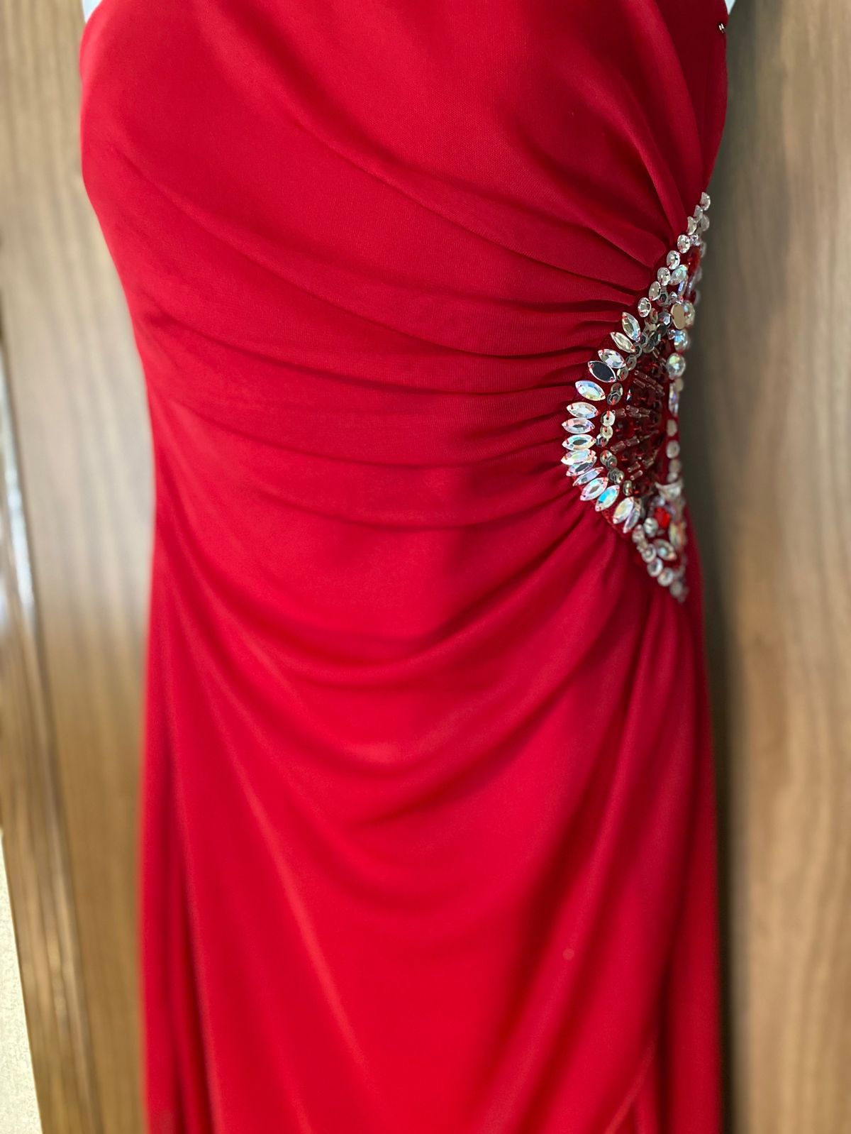 Shein Size M Prom Strapless Red Cocktail Dress on Queenly