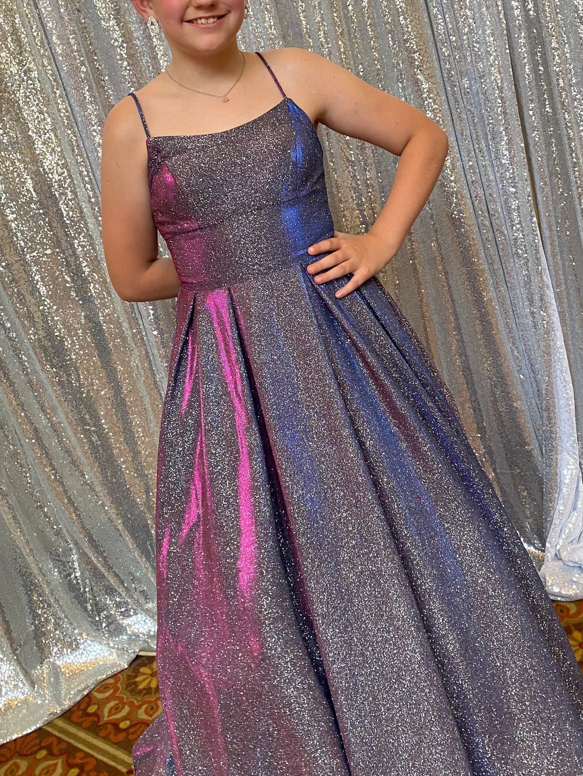 Size 0 Prom Multicolor Ball Gown on Queenly