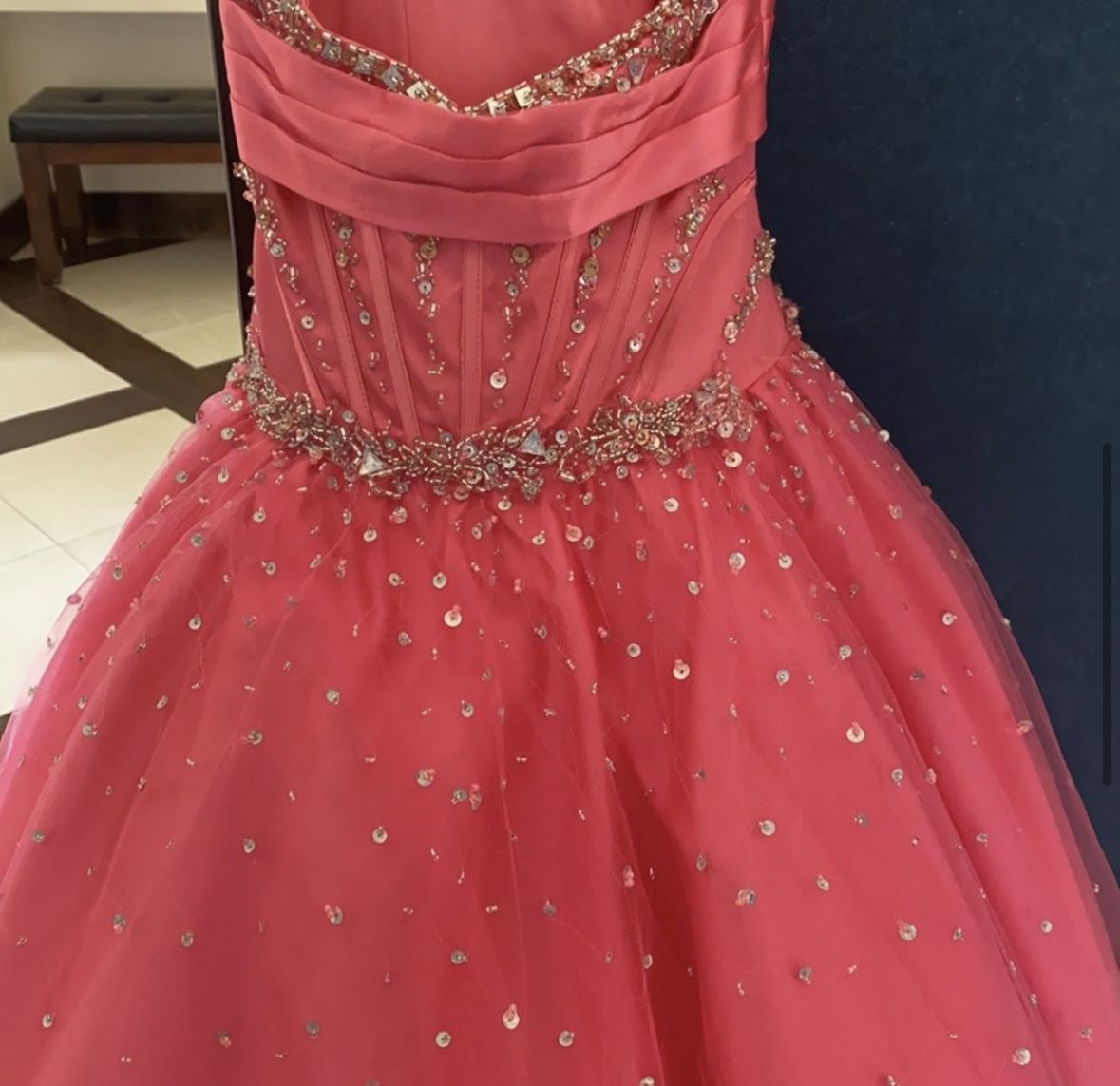 Perfect angel Girls Size 8 Pageant Pink Ball Gown on Queenly
