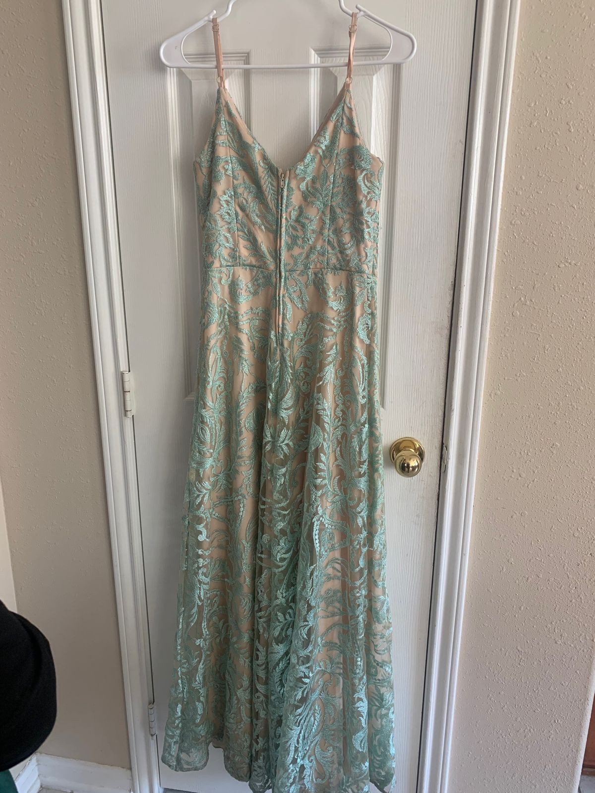 Speechless Size S Prom Plunge Green Floor Length Maxi on Queenly