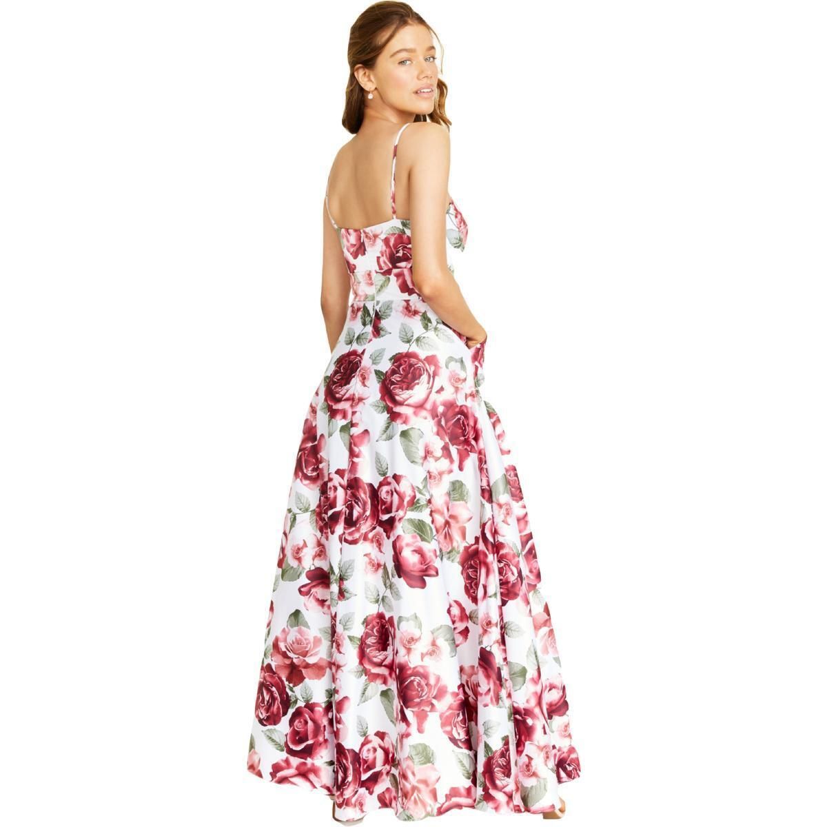 city studio Girls Size 2 Prom Floral Multicolor Ball Gown on Queenly