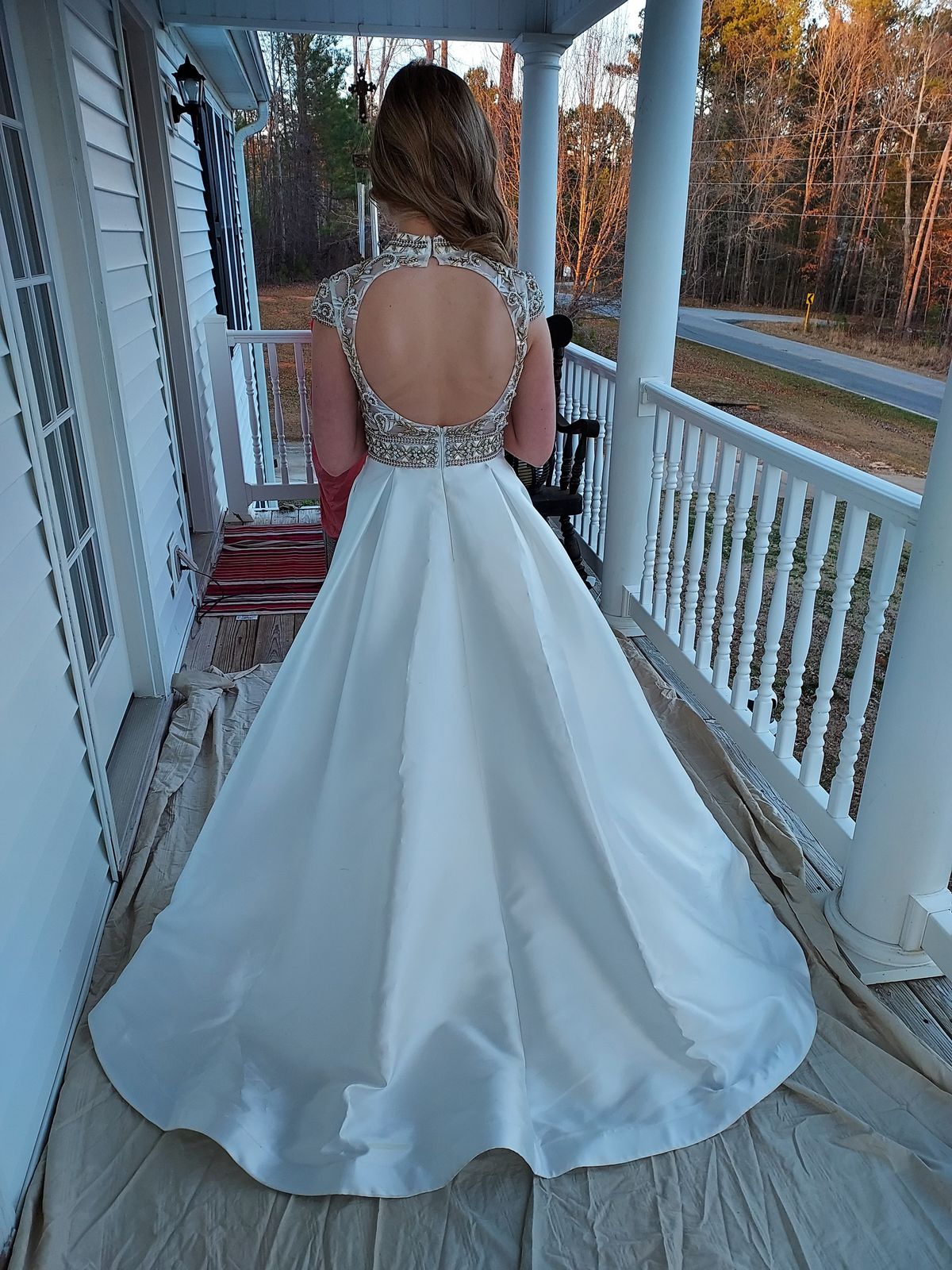 Dimitra Designs Size 4 White Ball Gown on Queenly