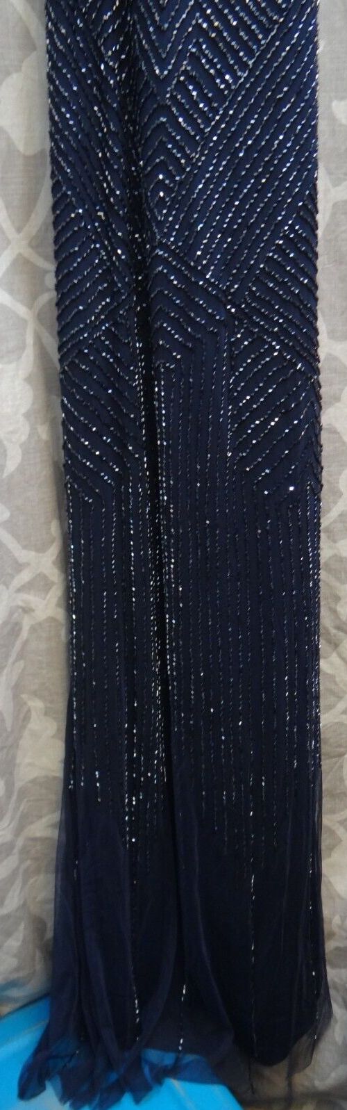 Size 0 Prom Navy Blue Ball Gown on Queenly