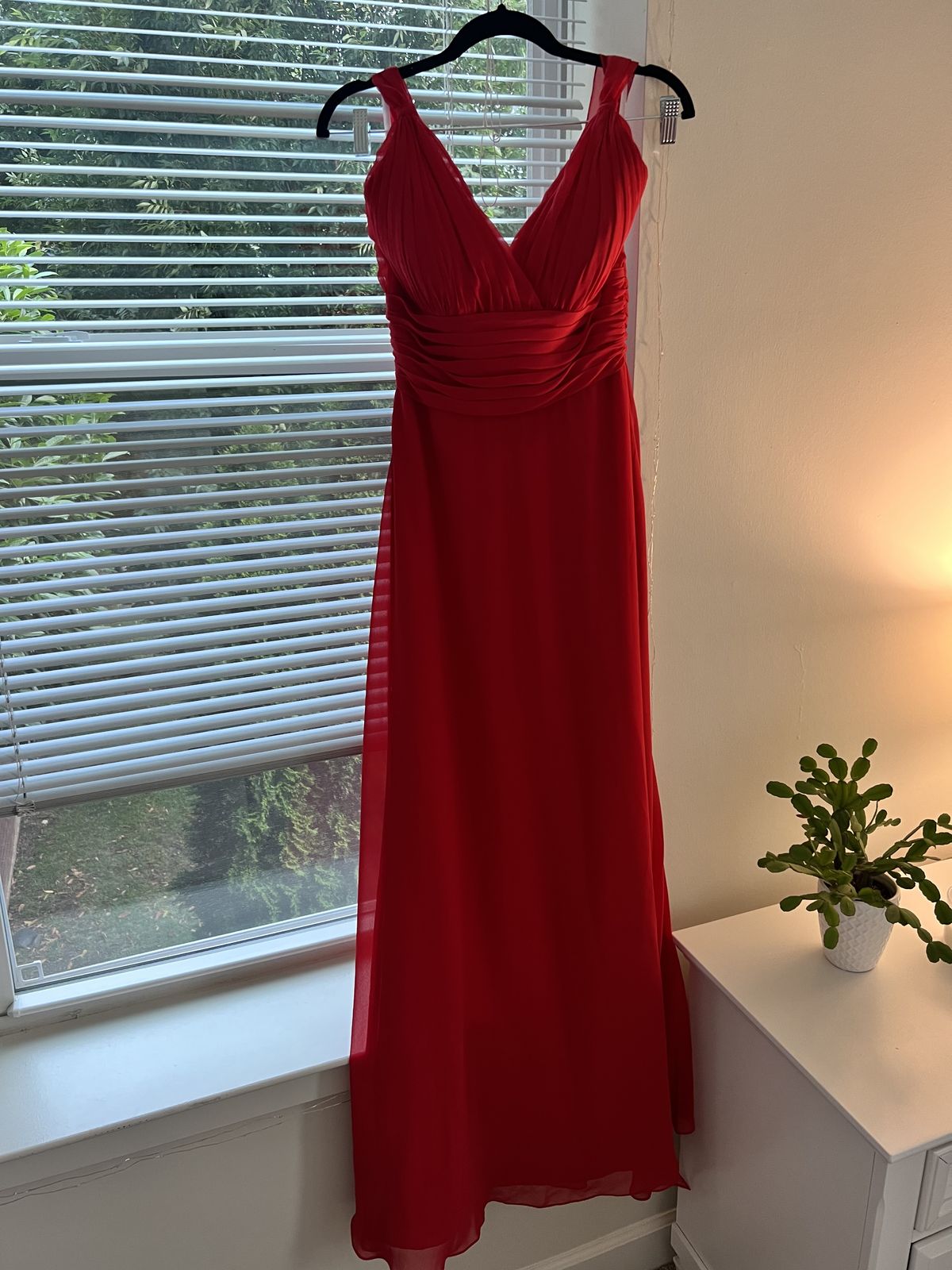 Jasmine Size 8 Red A-line Dress on Queenly