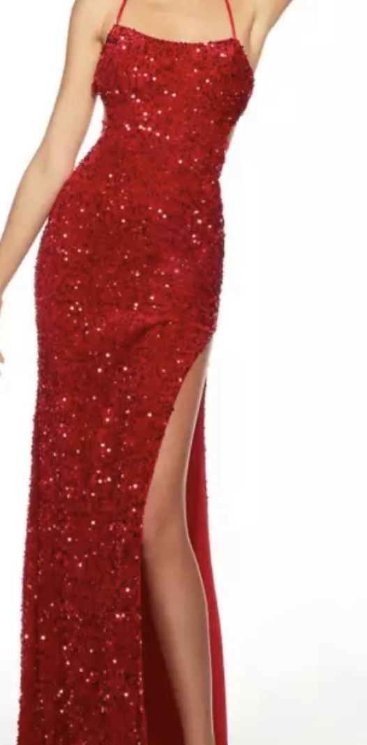Alyce Paris Size 12 Prom Red Ball Gown on Queenly