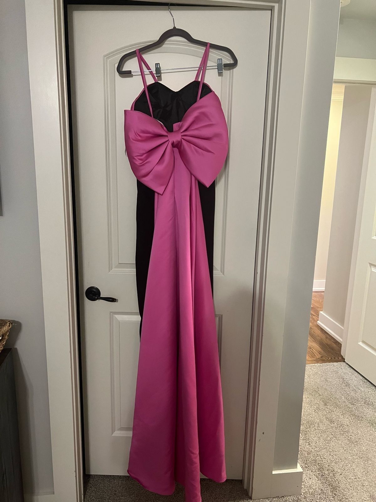 Size 6 Prom Hot Pink Formal Jumpsuit on Queenly