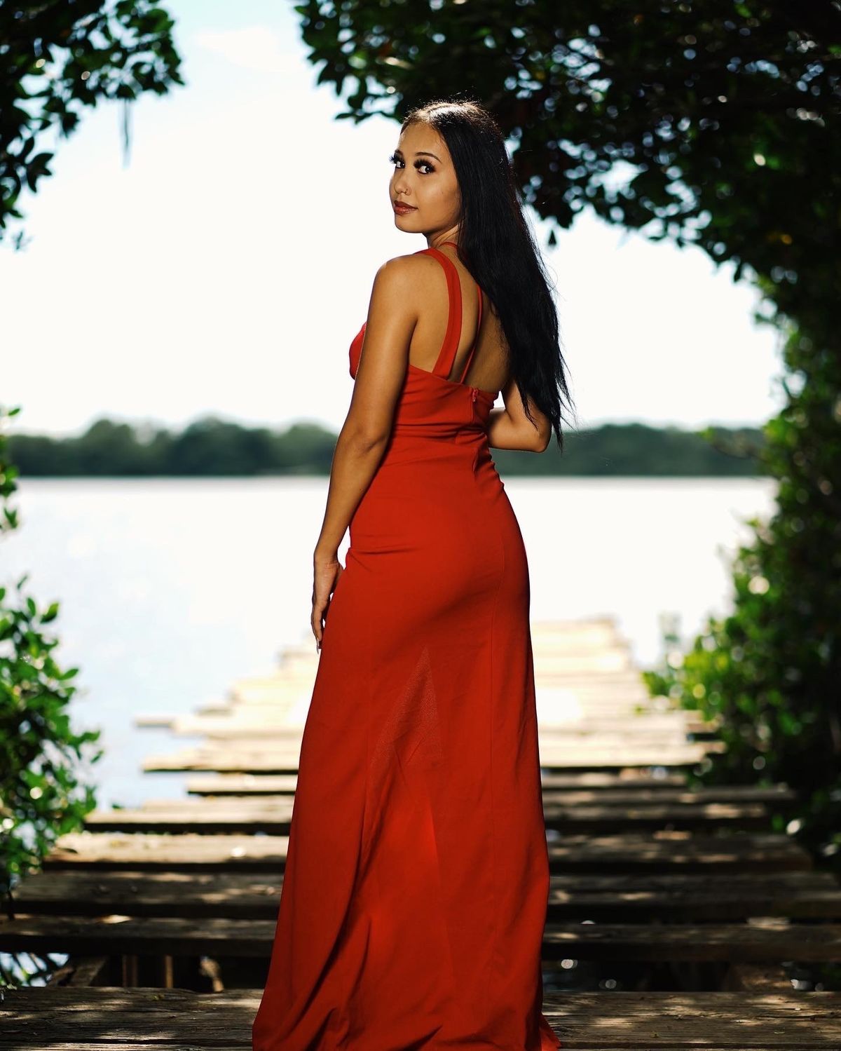 Windsor Size S Prom One Shoulder Red Side Slit Dress on Queenly