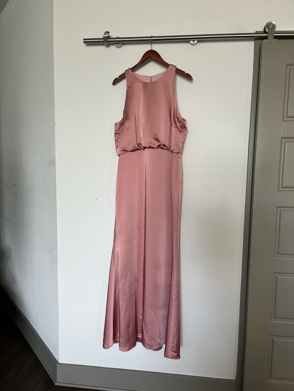 Dessy Collection Plus Size 16 Wedding Guest Pink A-line Dress on Queenly
