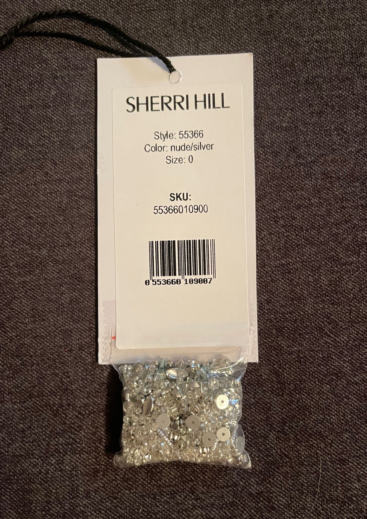 Sherri Hill Size 0 Prom Plunge Nude Floor Length Maxi on Queenly
