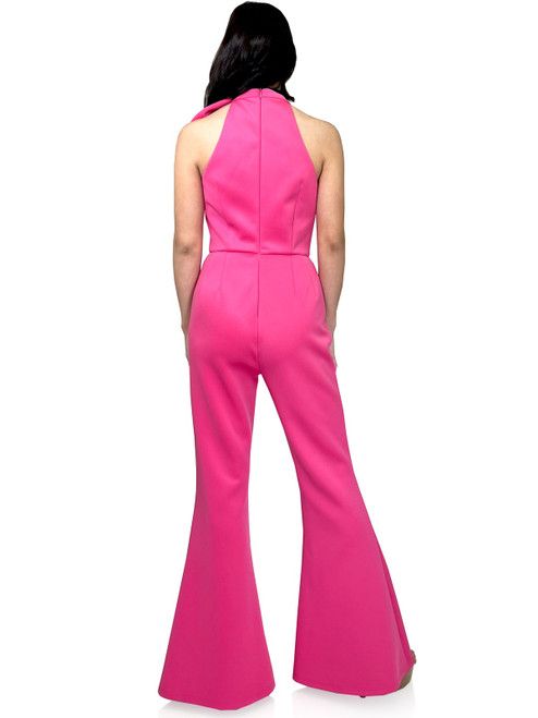 Style 8226 Marc Defang Size 4 Pageant Hot Pink Formal Jumpsuit on Queenly