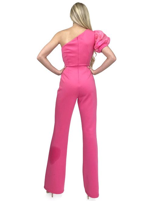 Style 8179 Marc Defang Size 4 Pageant Hot Pink Formal Jumpsuit on Queenly