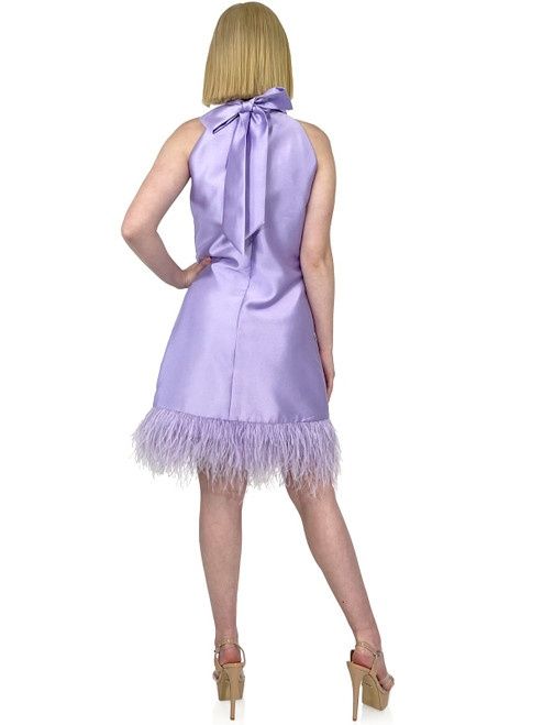 Style 8193 Marc Defang Size 00 Pageant Halter Purple Cocktail Dress on Queenly
