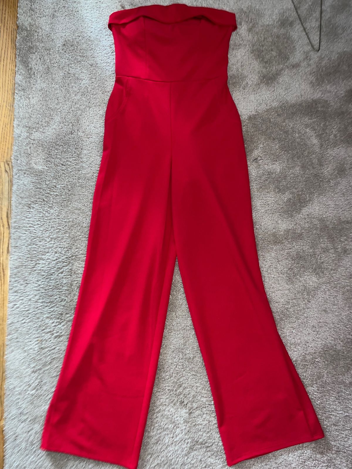 Size 2 Nightclub Red Formal Jumpsuit on Queenly