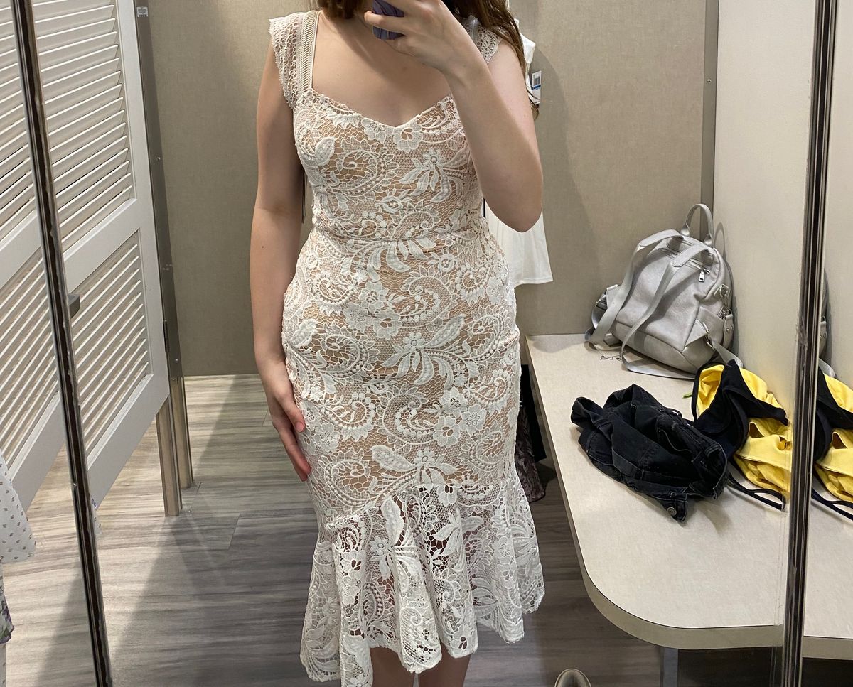 guess white dress