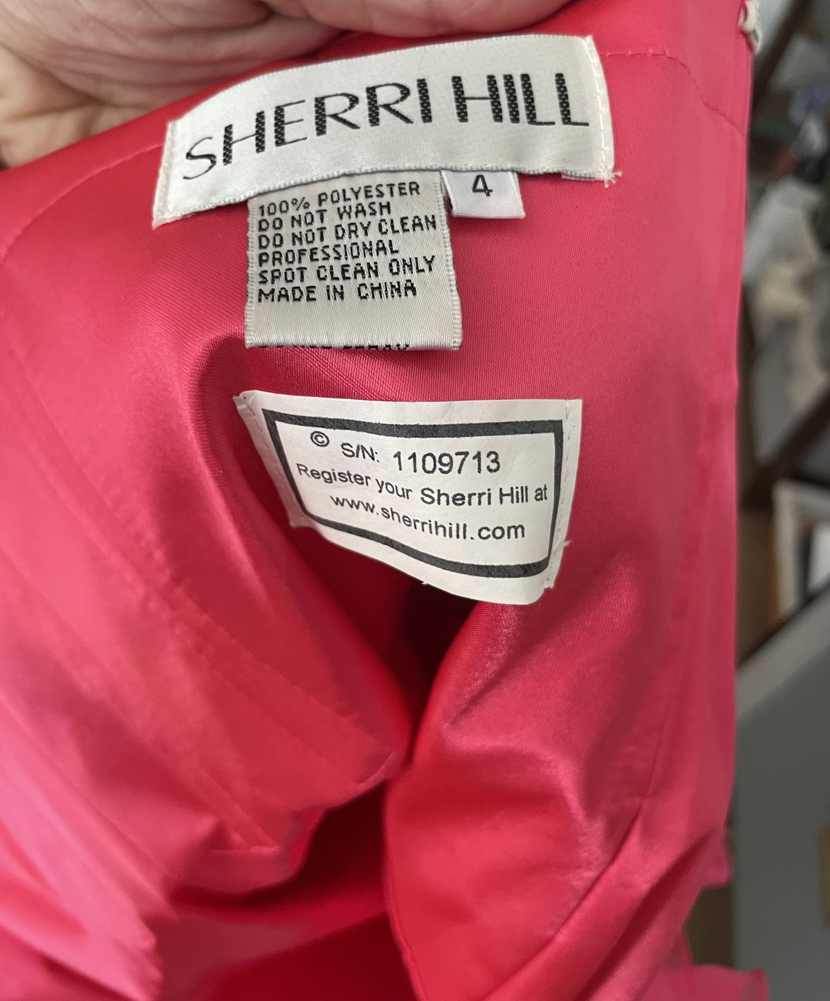 Style 1109713 Sherri Hill Size 4 Prom Hot Pink Cocktail Dress on Queenly