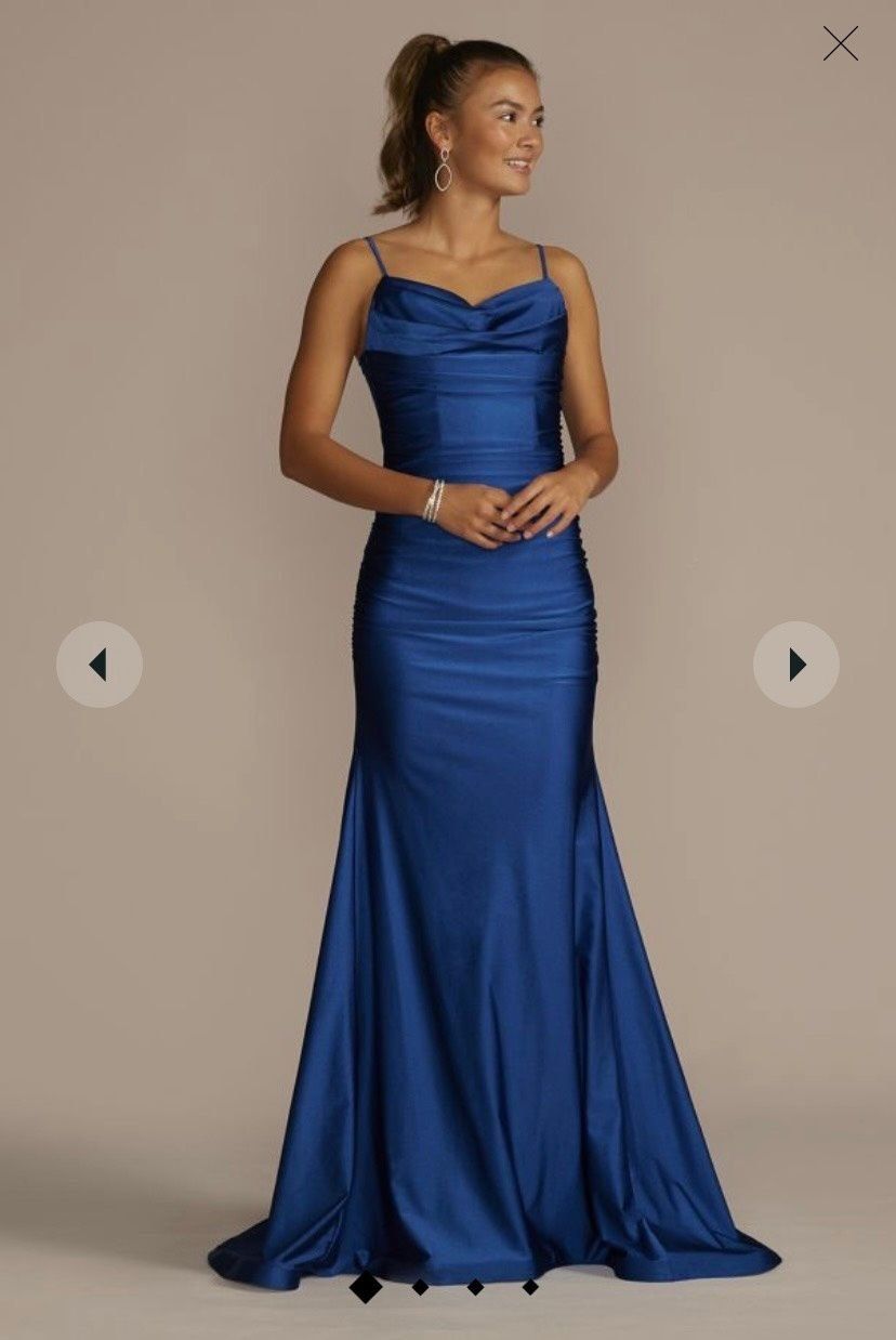 Jules and Cleo Size 8 Prom Blue Mermaid Dress on Queenly