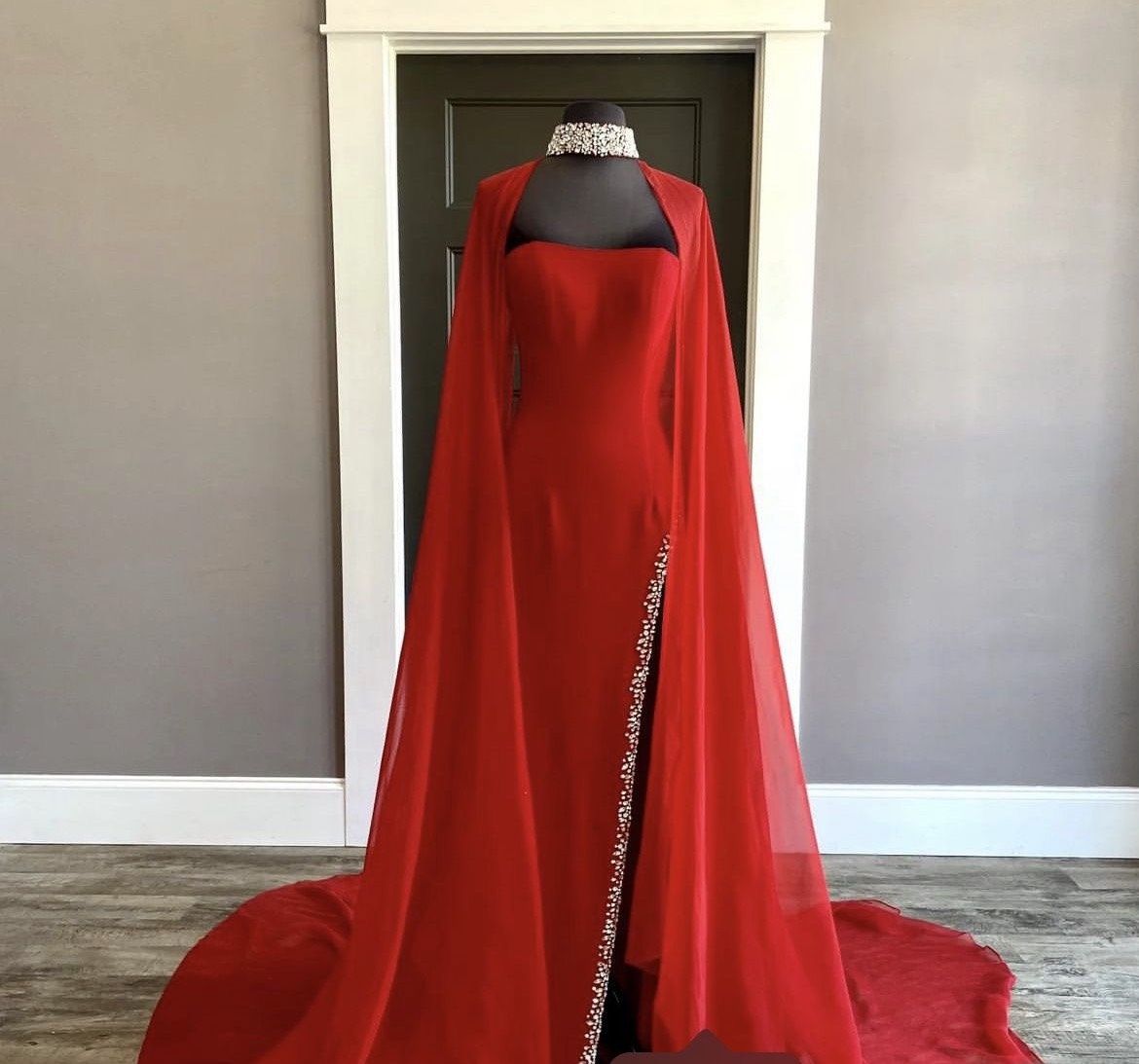 Sherri Hill Size 4 Pageant Red A-line Dress on Queenly