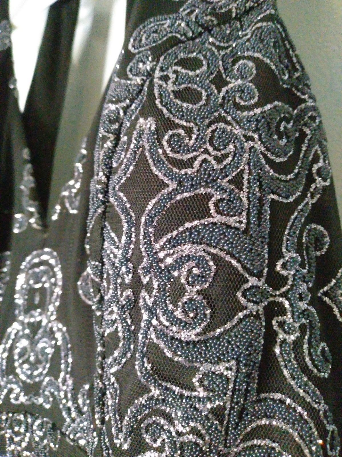 Speechless Size XS Prom High Neck Sequined Black A-line Dress on Queenly