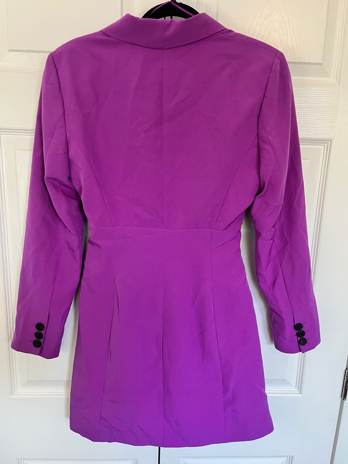 Topshop Size 6 Long Sleeve Purple Cocktail Dress on Queenly
