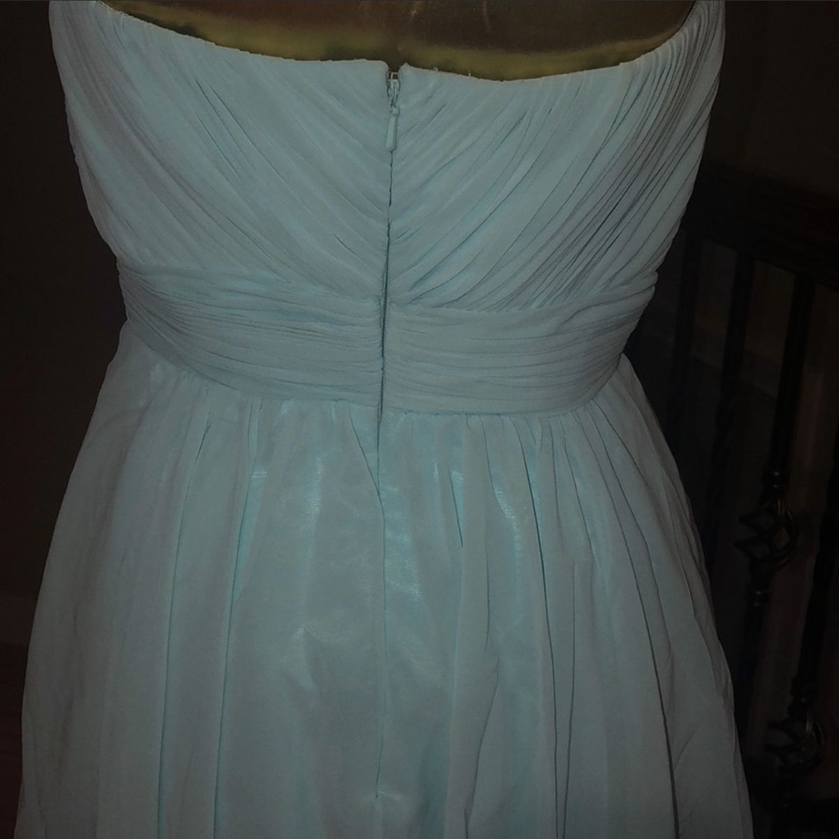 Size 6 Prom Strapless Blue Cocktail Dress on Queenly