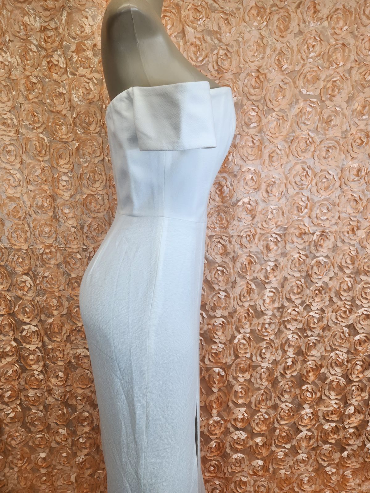 Dress The Population Size 8 Prom White Side Slit Dress on Queenly