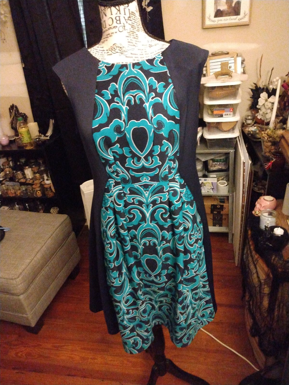 Size 10 Wedding Guest Blue A-line Dress on Queenly