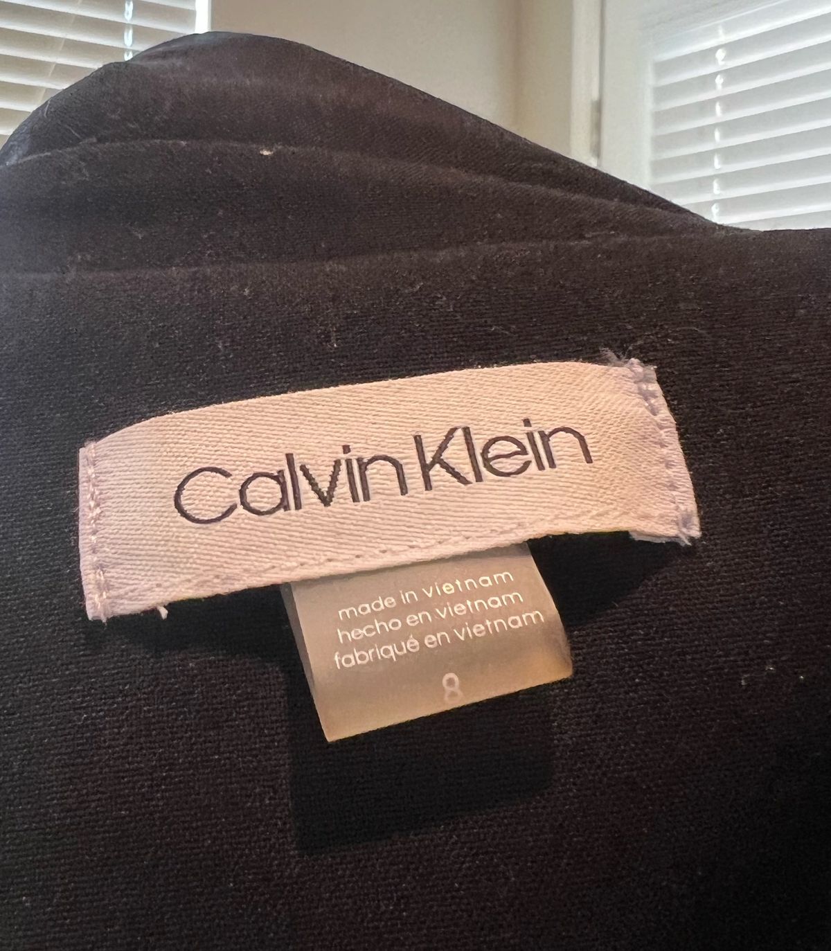 Calvin Klein Size 8 Blazer Black Cocktail Dress on Queenly