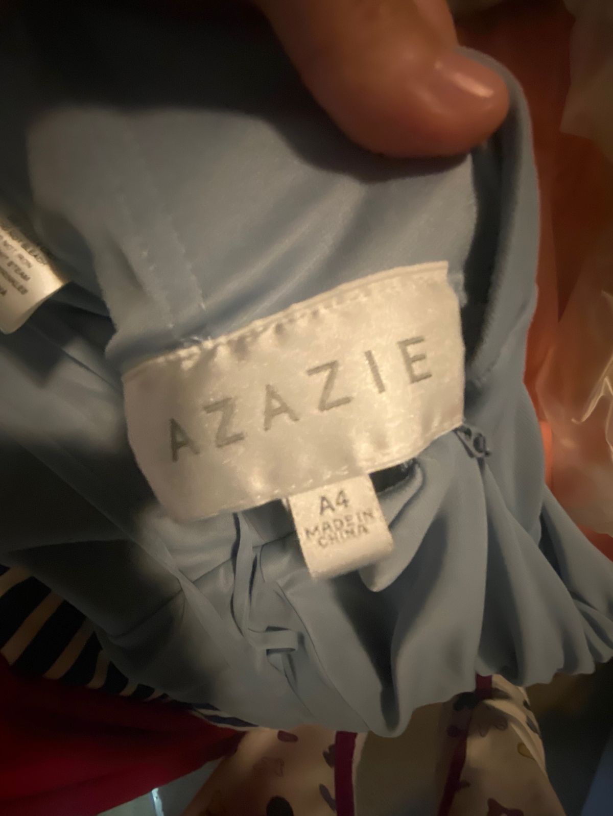 Azazie Size 4 Prom Halter Gray Floor Length Maxi on Queenly