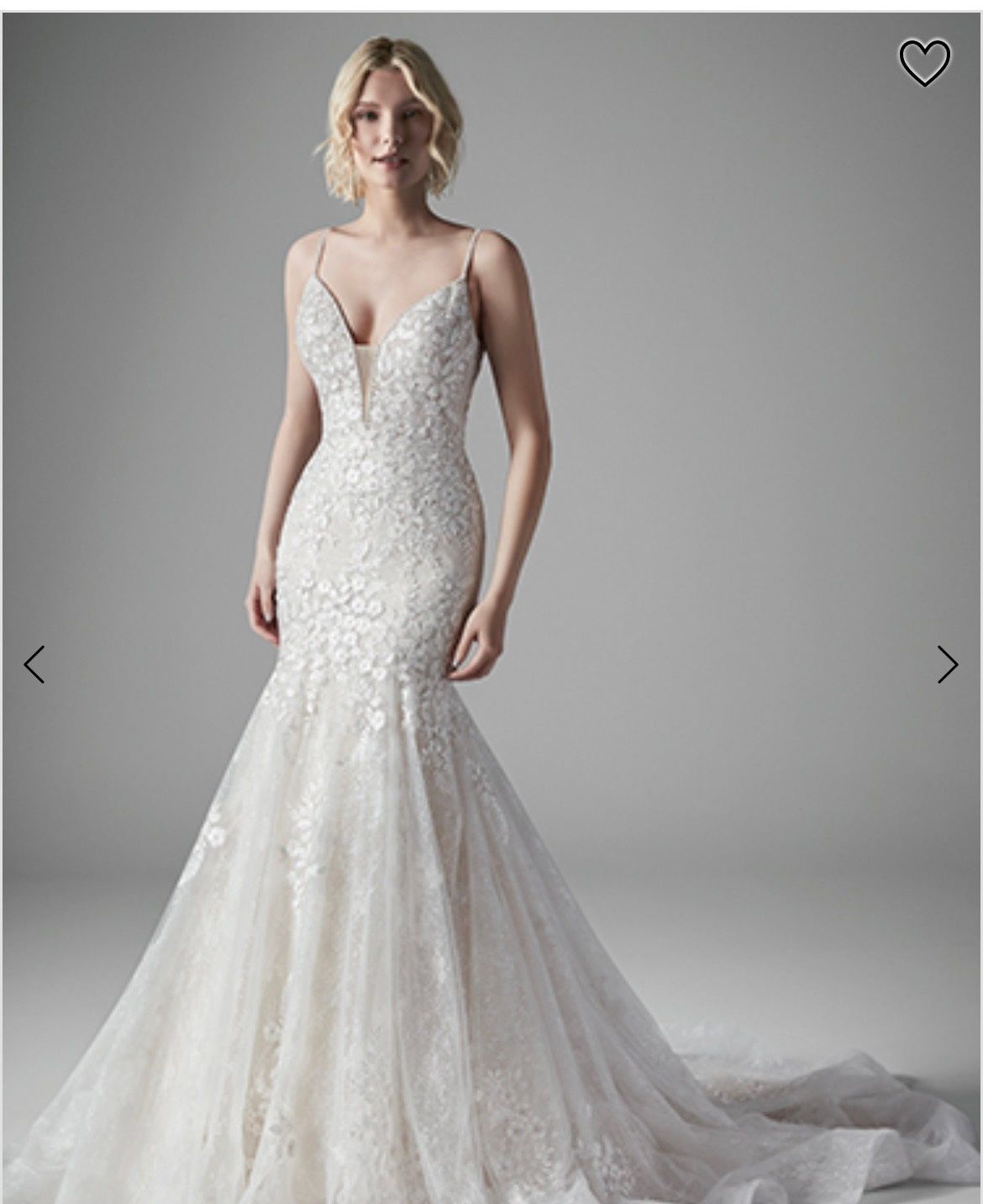 Plus Size 18 Wedding Plunge White Mermaid Dress on Queenly