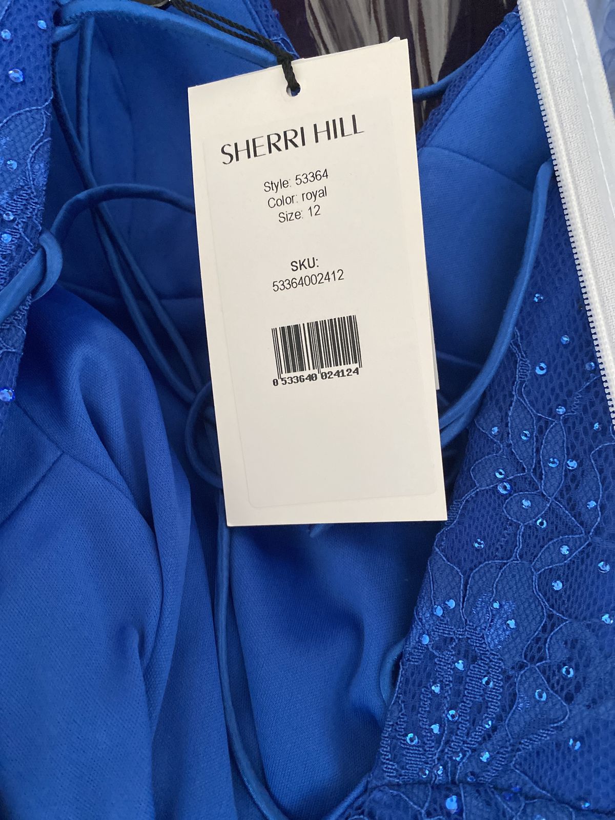 Style 53364 Sherri Hill Size 12 Prom Royal Blue Mermaid Dress on Queenly