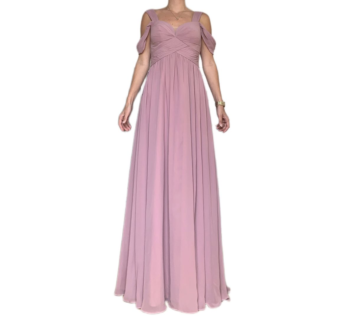 Azazie Size 2 Bridesmaid Pink Side Slit Dress on Queenly