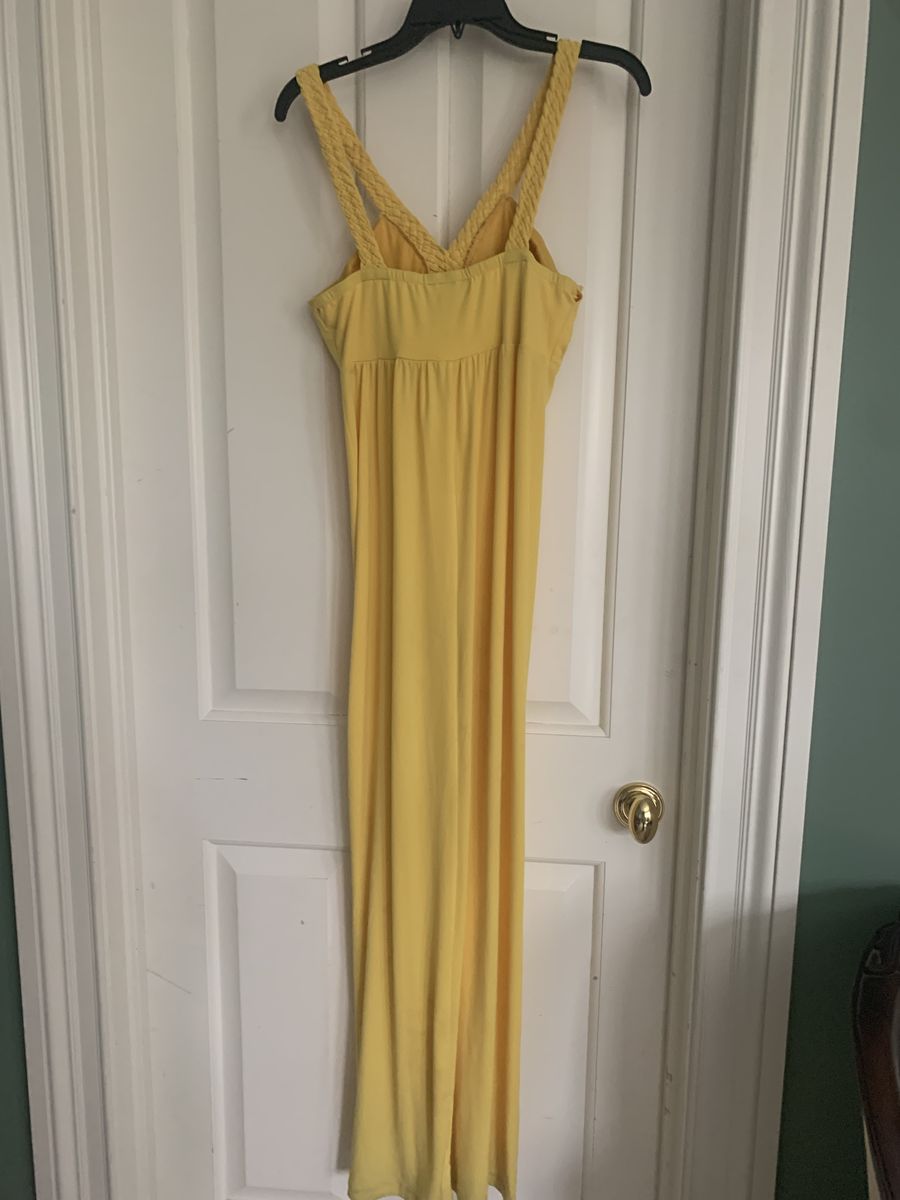 ABG Size 6 Satin Yellow Cocktail Dress on Queenly