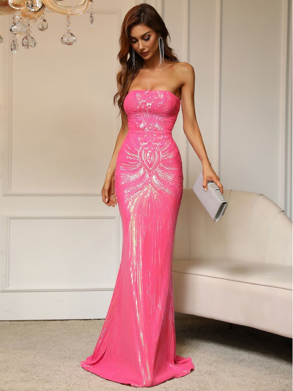 Style FSWD0328 Faeriesty Size XL Prom Pink Mermaid Dress on Queenly
