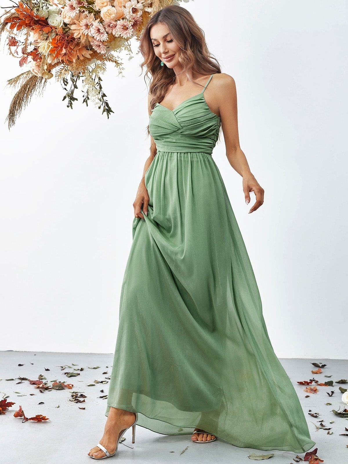 Style FSWD0938 Faeriesty Size XL Green A-line Dress on Queenly