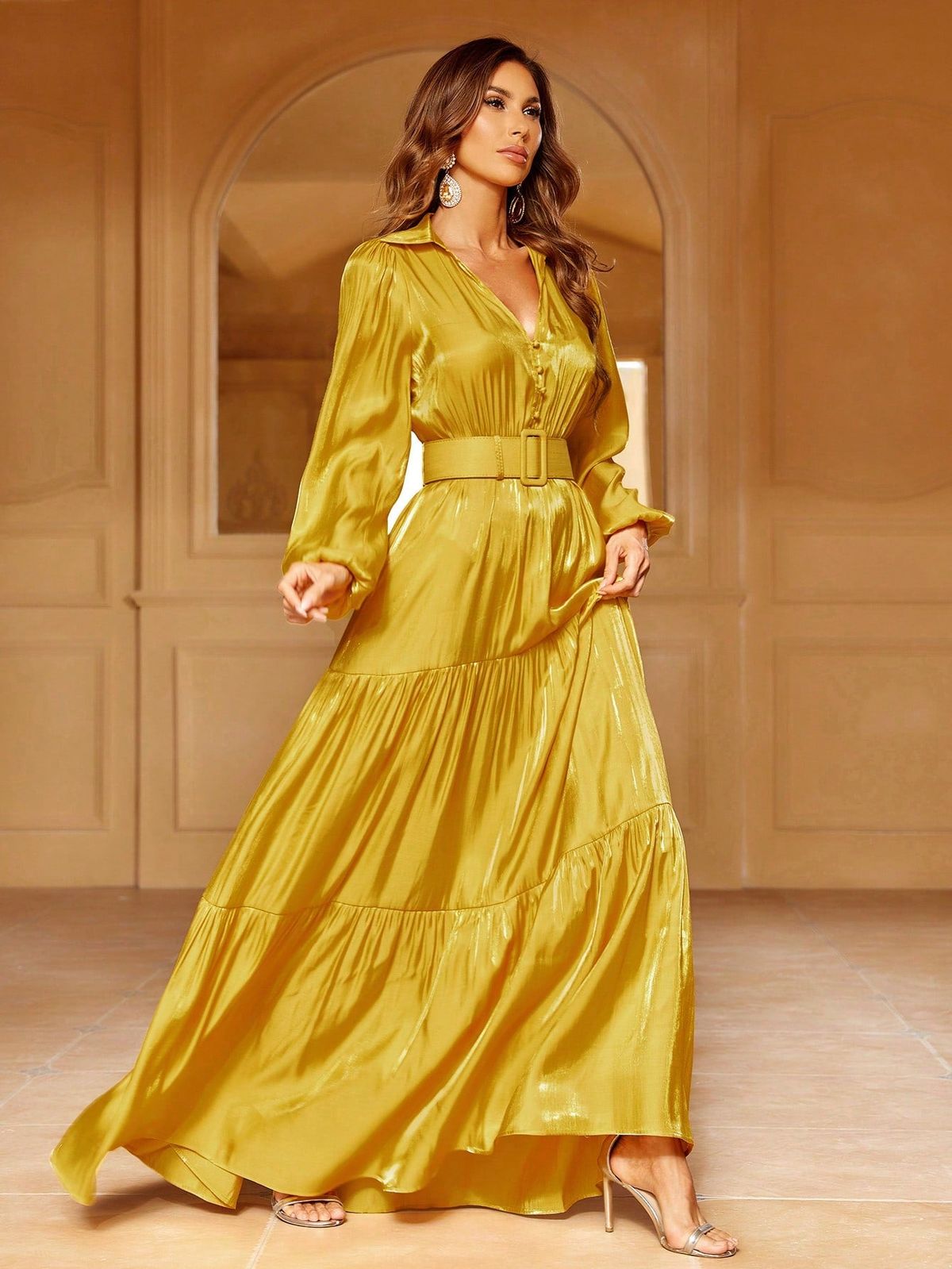 Style FSWD0966 Faeriesty Size XS Yellow Floor Length Maxi on Queenly