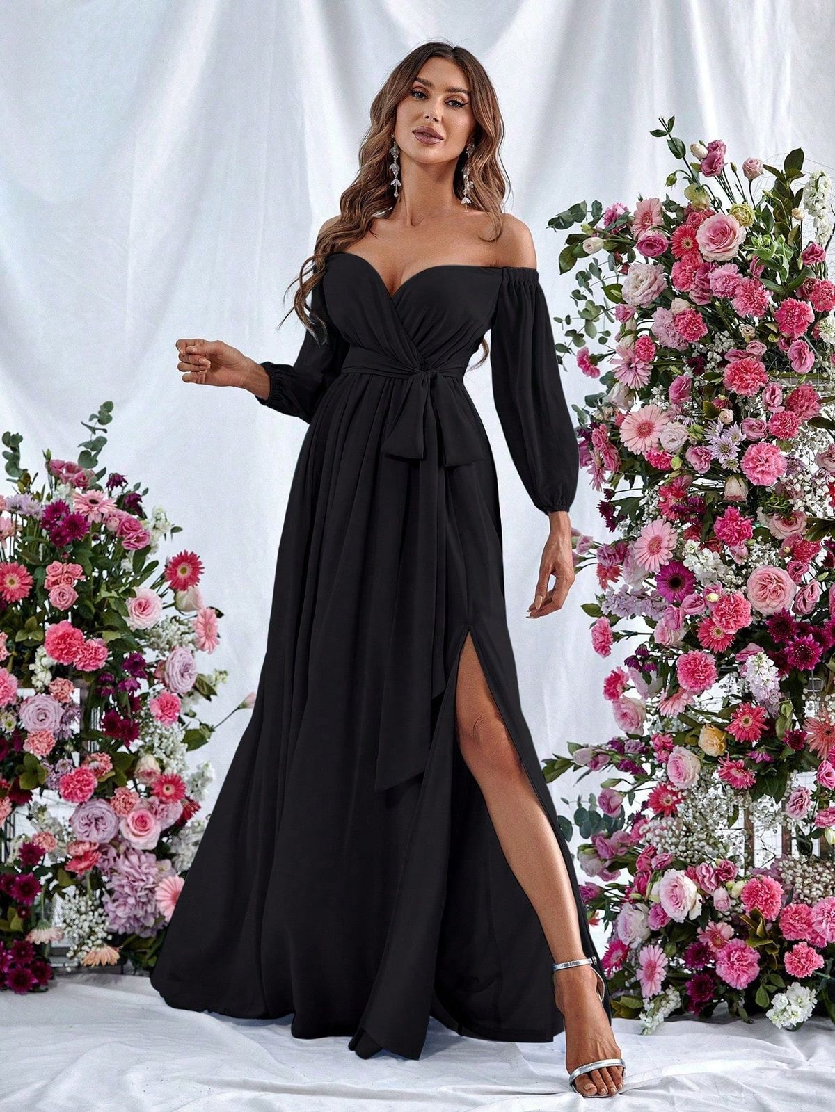 Style FSWD0851 Faeriesty Size XS Off The Shoulder Black A-line Dress on Queenly