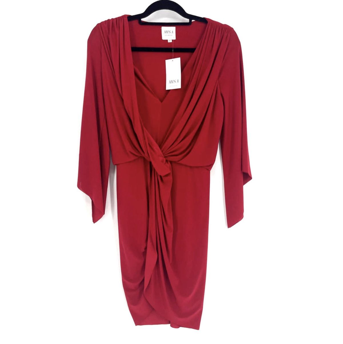 Misa Size XS Nightclub Plunge Red Cocktail Dress on Queenly