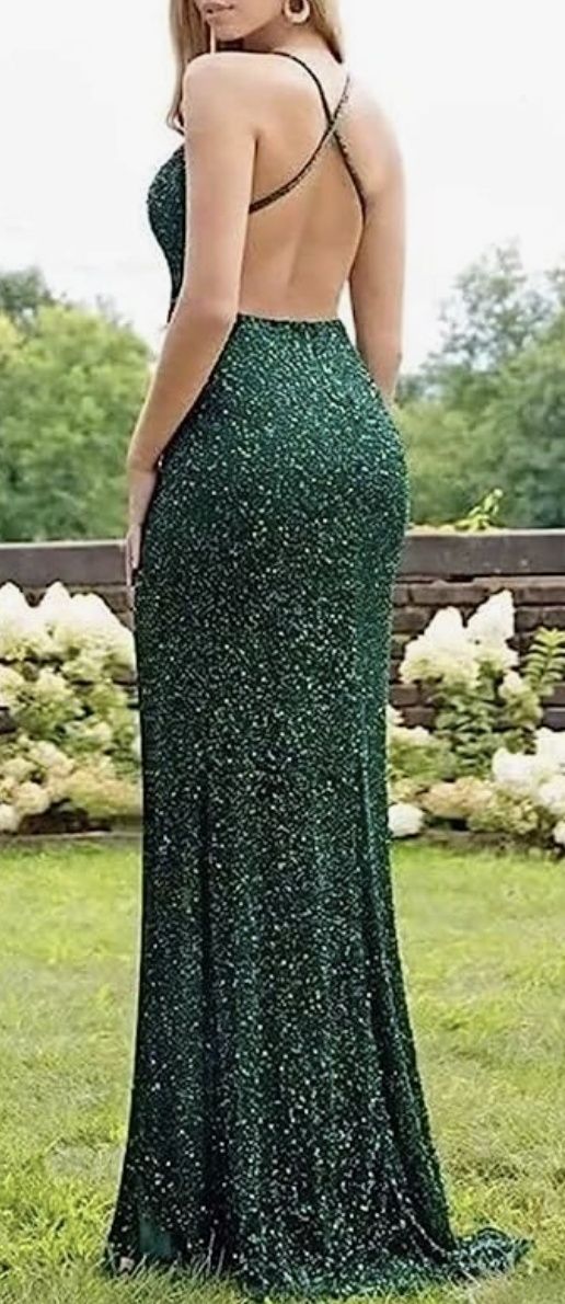 Size 8 Green Floor Length Maxi on Queenly