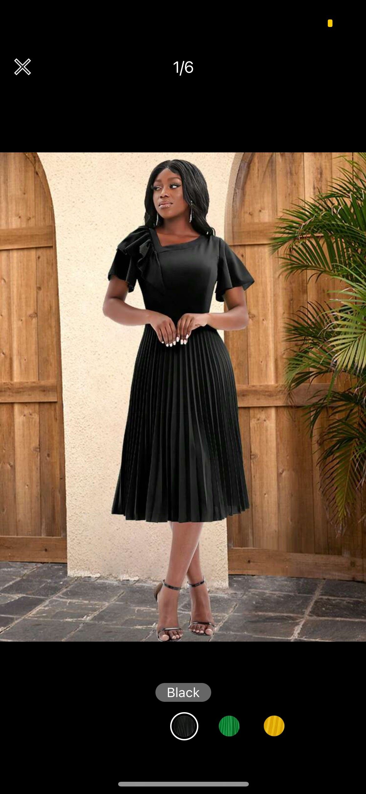 Size S Wedding Guest Cap Sleeve Black A-line Dress on Queenly