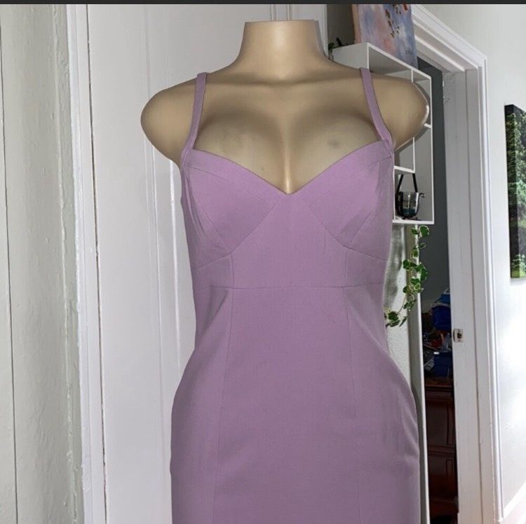 Likely Size 4 Plunge Purple A-line Dress on Queenly