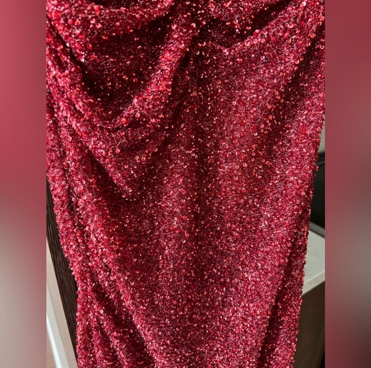 Valdrin Sahiti Size S Pageant Strapless Red Mermaid Dress on Queenly