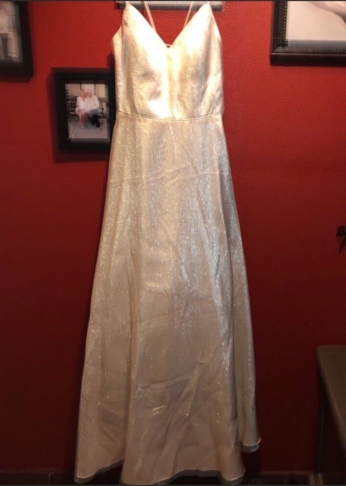 Cachet Size 12 Gold Ball Gown on Queenly